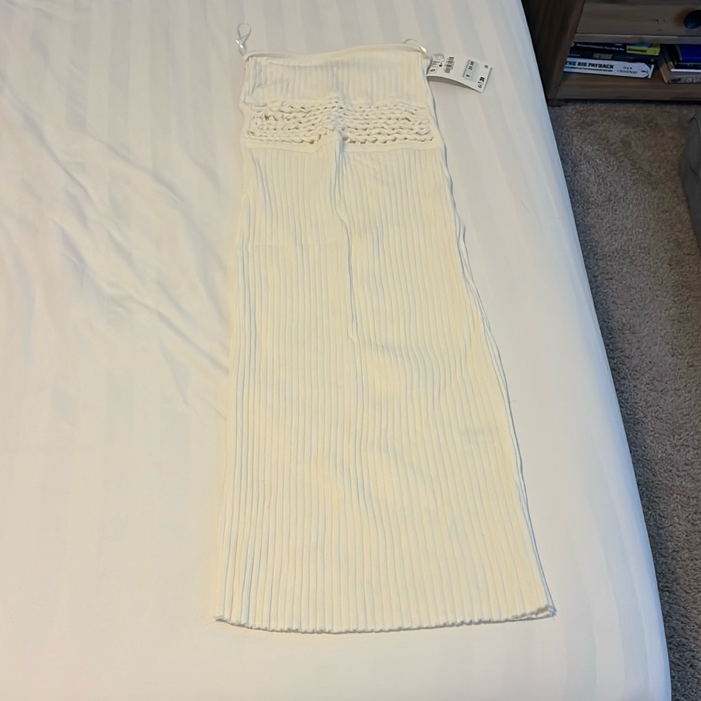 Zara strapless bodycon dress